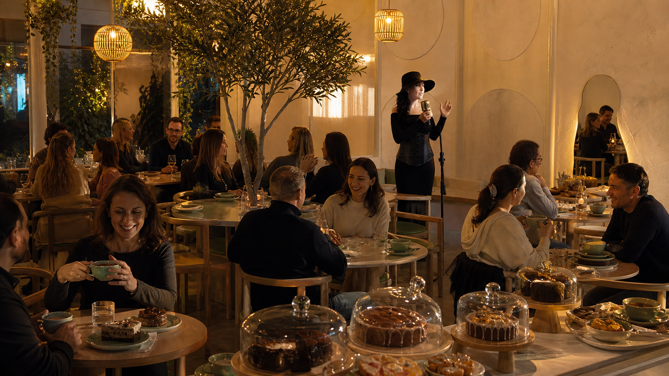 An intimate evening of live music at Alva Wellness Coffee